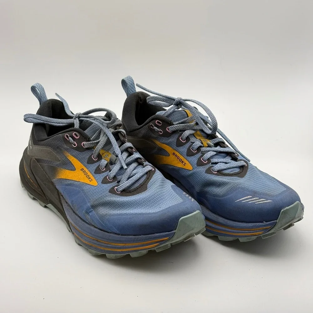 Brooks Cascadia 16 Womens Trail Running‎ Shoes Blue Black Yellow  Size 9